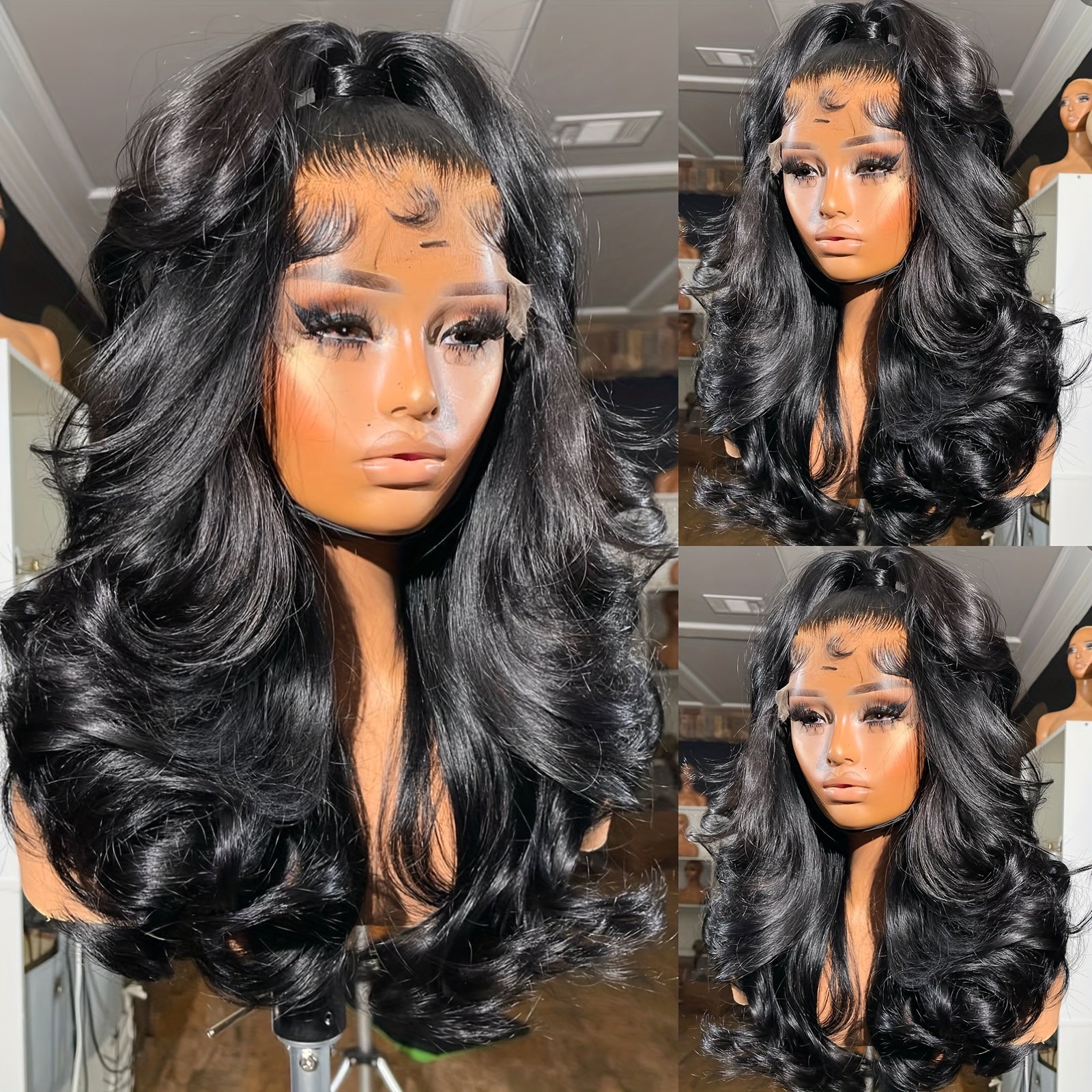 Bossi Hair Lab 200% Density Bye Bye Knots Wig 13*4 Body Wave Lace Front Wigs 13x4 HD Lace Glueless Wigs For Women Pre Plucked Pre Cut HD Transparent Lace Closure Wigs Body Wave Lace Front Wigs With Bady Hair For Women