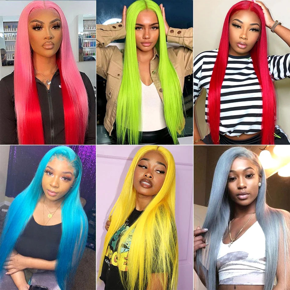 Bossi Hair Lab 13x6 HD Transparent 613 Blonde Lace Frontal Human Hair Wigs Brazilian Straight Lace Front Human Hair Wigs Can Be Dyed Any Color