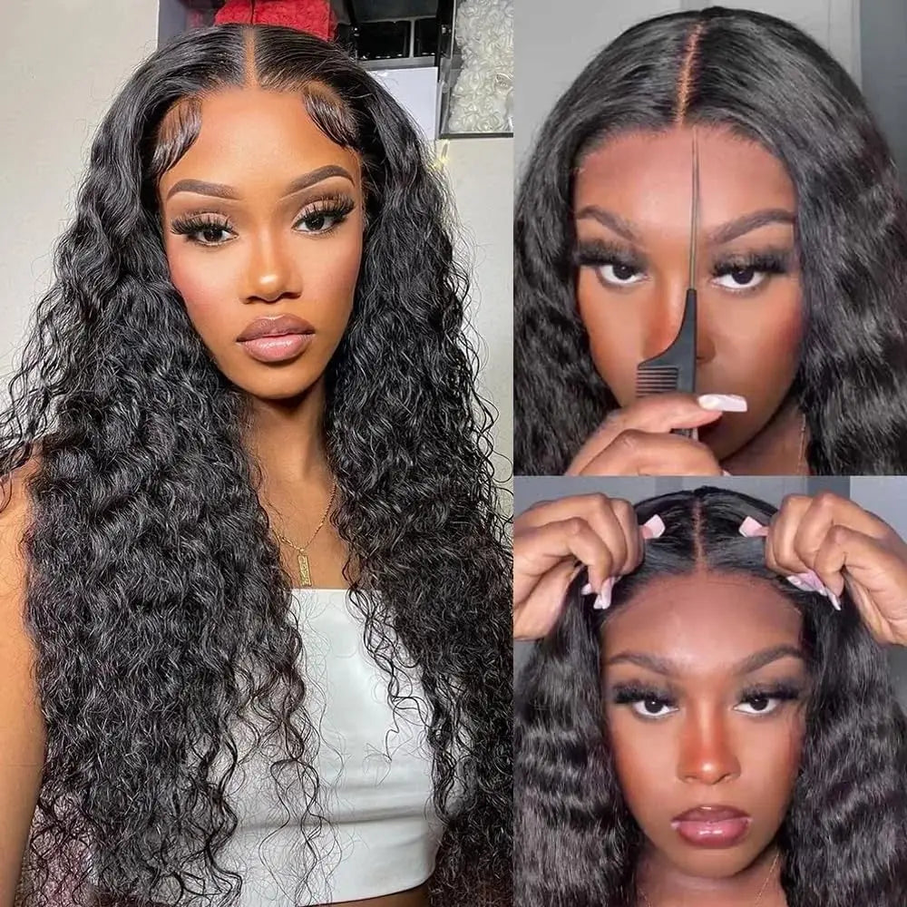 Bossi Hair Lab Loose Deep Wave Human Hair Wigs For Women Human Hair Glueless Wig Human Hair Ready To Wear Pre Plucked Brazilian Raw Human Hair