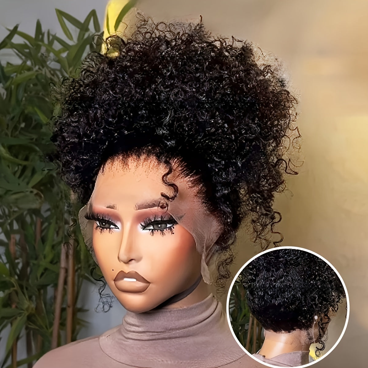 Bossi Hair Lab Women'S 360 HD Lace Front Glueless Wig - Density Human Hair Deep Wave 360 Lace Frontal with Pre-Plucked Hairline, Natural Brown Base & Invisible Strap | Ready-to-Wear No Adhesive Needed | Comfortable & Secure F