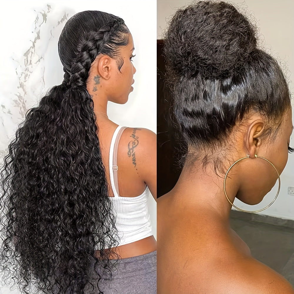 Bossi Hair Lab 360 Full Lace Wig Human Hair Deep Wave Lace Front Wigs Human Hair Pre Plucked 200% Density 360 HD Transparent Lace Frontal Wigs Human Hair For Women Deep Curly Human Hair Wig